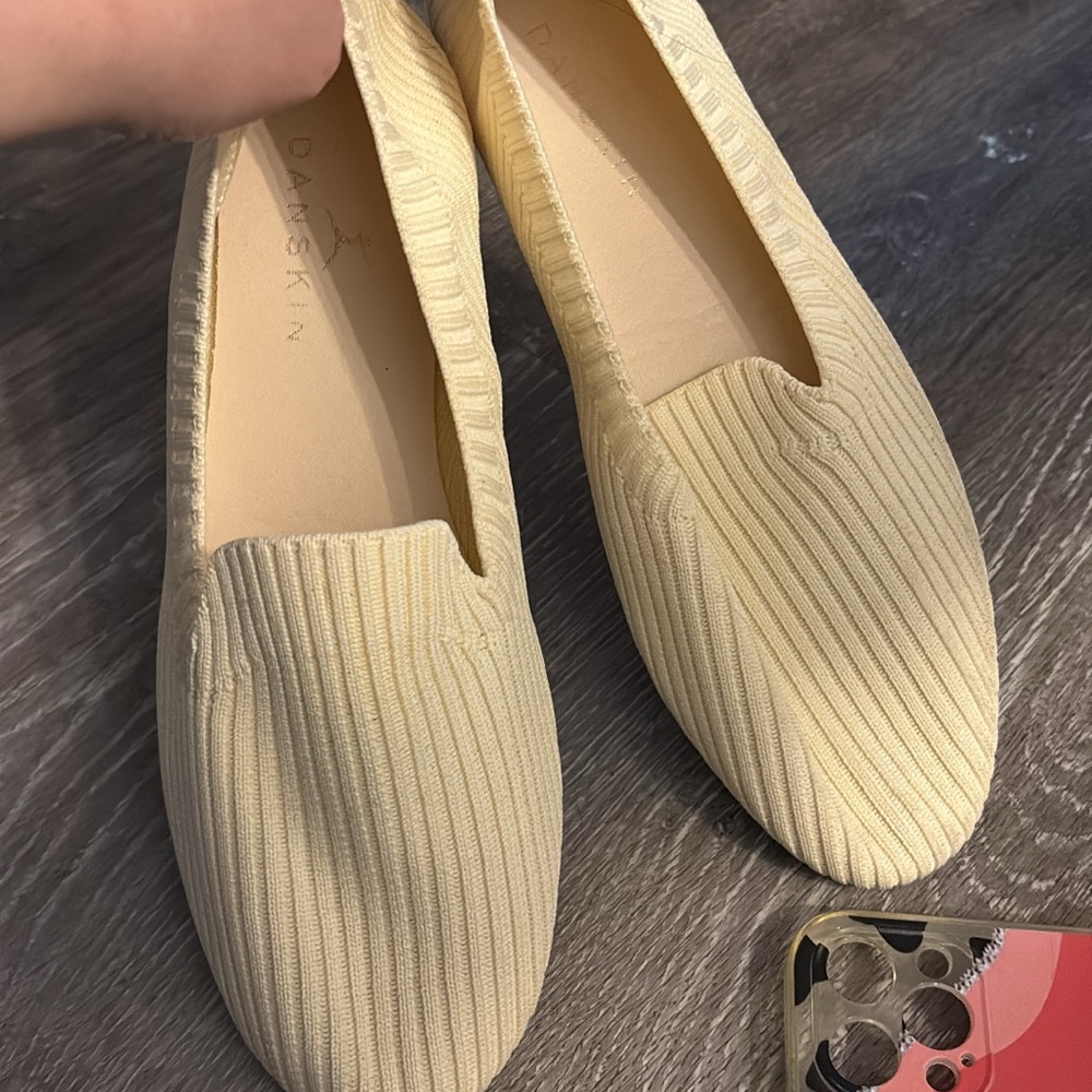 Danskin Yellow Textured Flats